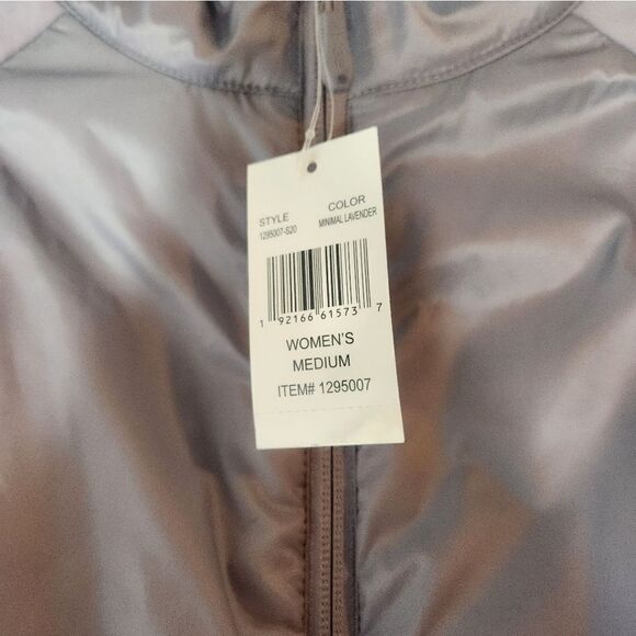 NWT 32 Degrees Cool M Ladies' Mixed Media Lightweight Jacket Minimal LAVENDER - Picture 4 of 11